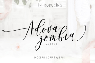 Adova Zombia: The Elegant Script Handwritten Font for Crafters