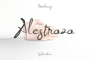 Alestraza: A Simple and Classy Handwritten Font for Editorial Design