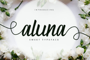 Aluna: A Stylish Script Handwritten Font for Modern Editorial Design