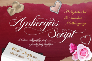 Ambergris Script Font for Elegant Craft Projects