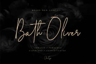 Bath Oliver: The Sophisticated Script Handwritten Font for Brand Identity
