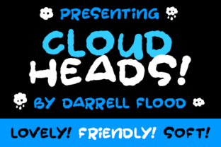 Cloudheads Typeface: A Cute, Friendly Script Handwritten Font for Branding