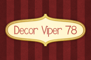 Decor Viper 78: A Restrained Decorative Typeface for Elegant Branding