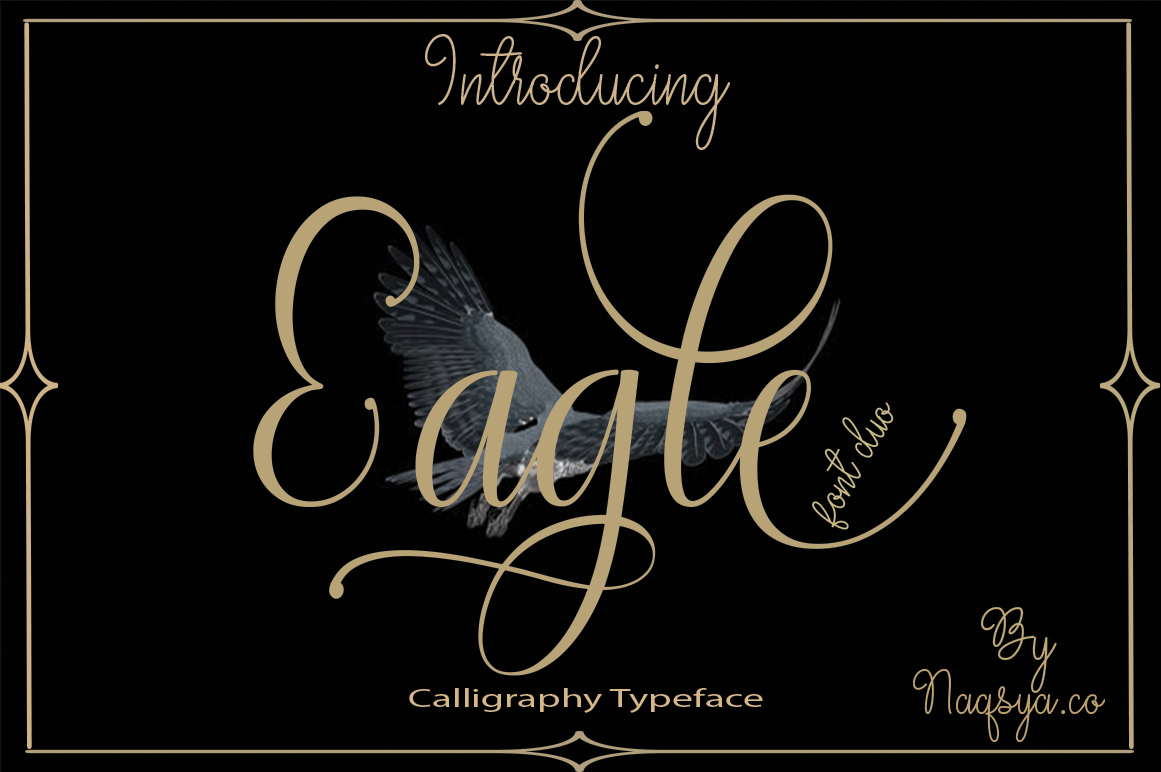 Eagle Script Handwritten Font for Elegant Craft Designs