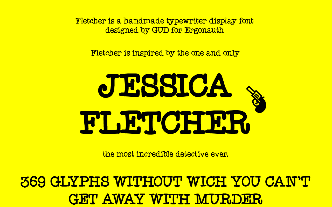 Fletcher: A Criminously Interesting Handwritten Font for Creative Projects