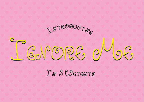 Ignore Me Typeface: Elevate Your Handmade Brand Identity