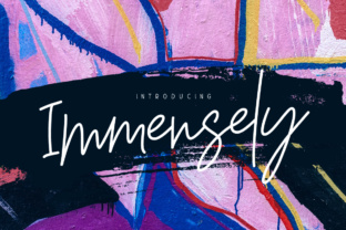 Immensely: A Stylish Monoline Script Font for Modern Campaigns