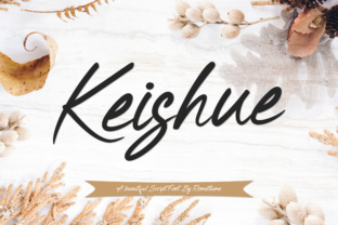 Keishue: A Modern Handwritten Typeface for Luxurious Brand Identity