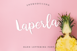 Laperla: A Fresh Handmade Calligraphy Script Font for Editorial Design
