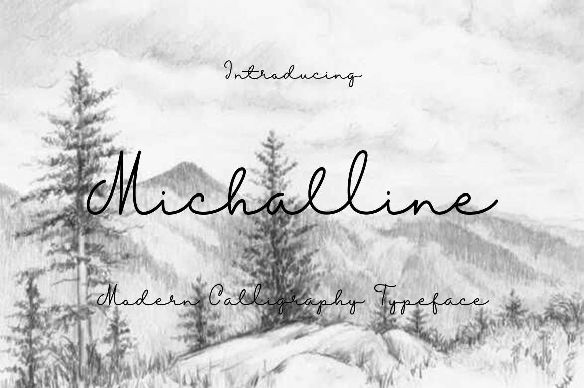 Michalline: A Modern Script Handwritten Font for Charming Web Designs
