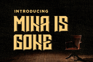 Mina is Gone Typeface: Bold Blackletter for High-Impact Web Headers