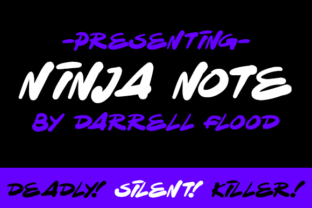 Ninja Note: A Dynamic Script Handwritten Typeface for Action-Packed Designs