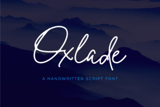 Oxlade Font Review: A Fresh Signature Script