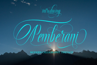 Pemberani Script Handwritten Font for Editorial Design