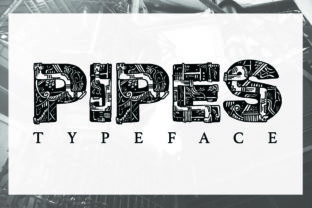Pipes: A 1930s Industrial Decorative Font for Bold Branding