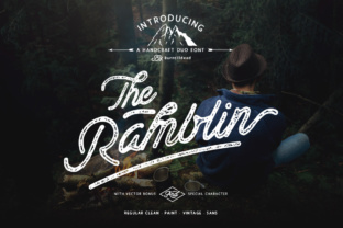 Ramblin: The Script Handwritten Typeface for Retro Editorial Design