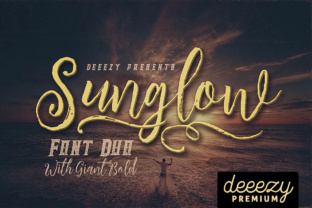 Sunglow: A Vintage Script Handwritten Font for Retro Web Design