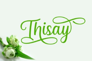 Thisay Script Font for High-Impact Campaign Headlines